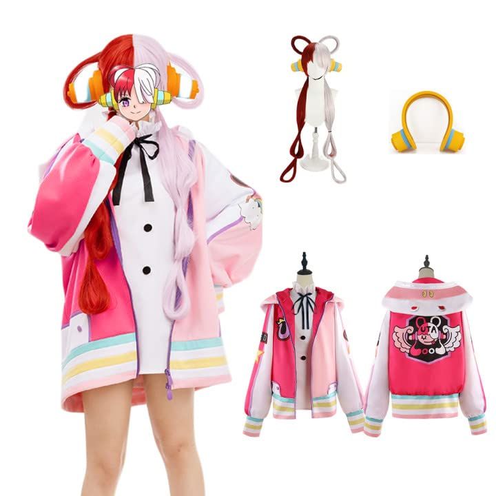 ウタ コスプレ ワンピース フィルム レッド コスプレ衣装 【AG-TOP 】UTA ウタ 劇場版 世界の歌姫 Uta コスプレ衣装【ウィッグ付き 】 (M, UTA ウタ ウイッグ付き)Y 883aad18