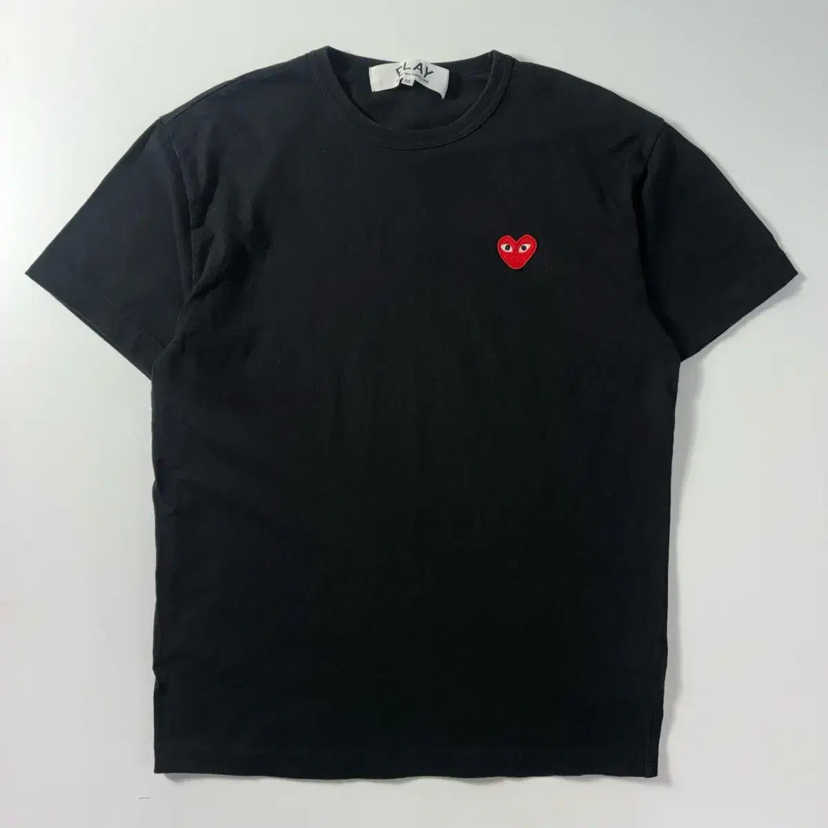 COMME des GARCONS コム・デ・ギャルソン ハートワッペン ブラック 半袖Tシャツ