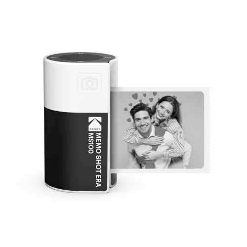 コダック KODAK Memo Shot ERA トイインスタントデジタルカメラ、ラベルプリンター (ホワイト, カメラ本体+1ロール)Y 75f5f715