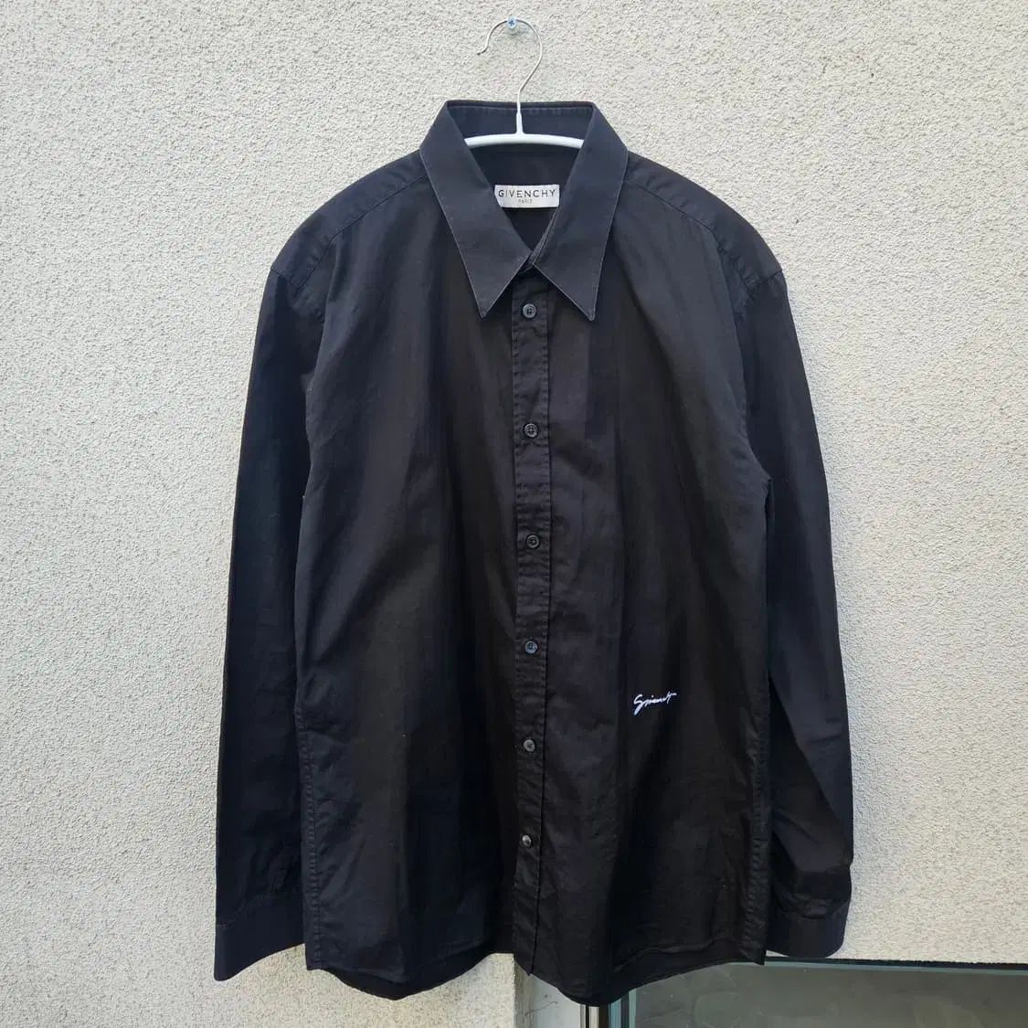 ジバンシィ ブラック レタリング シャツ