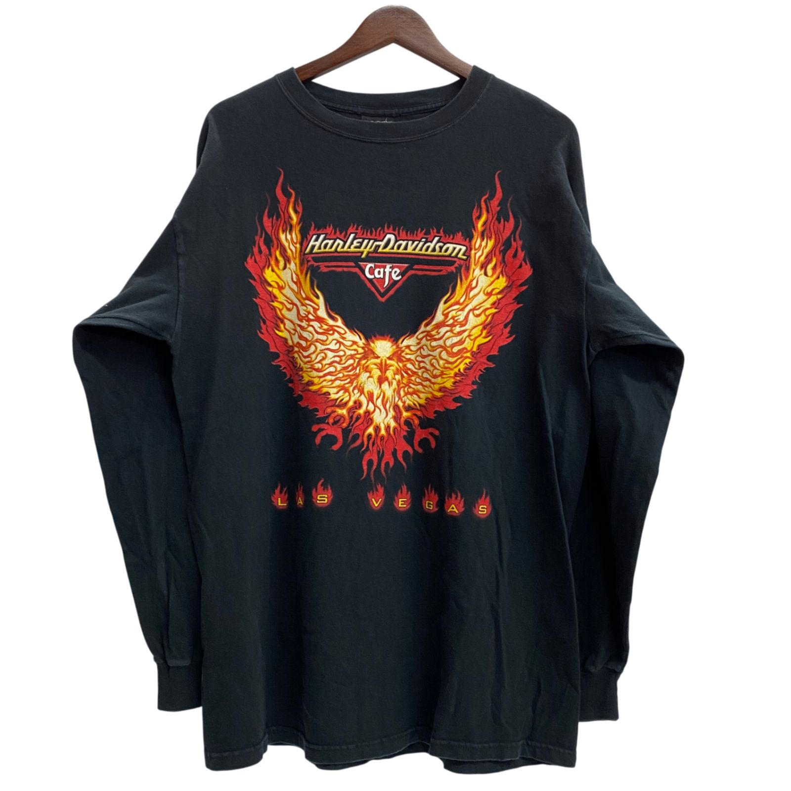 ハーレーダビットソン HARLEY-DAVIDSON CAFE Eagle Flame LS Tee ロンT