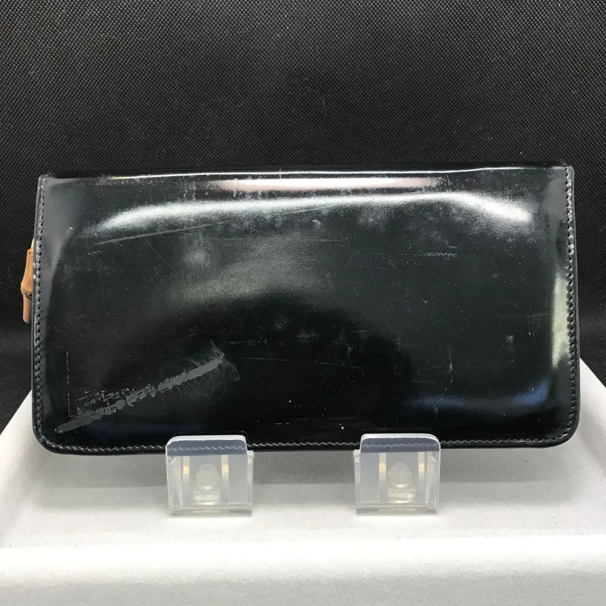 GUCCI グッチ 長財布 パテント バンブー ブラック 4758 - メルカリ