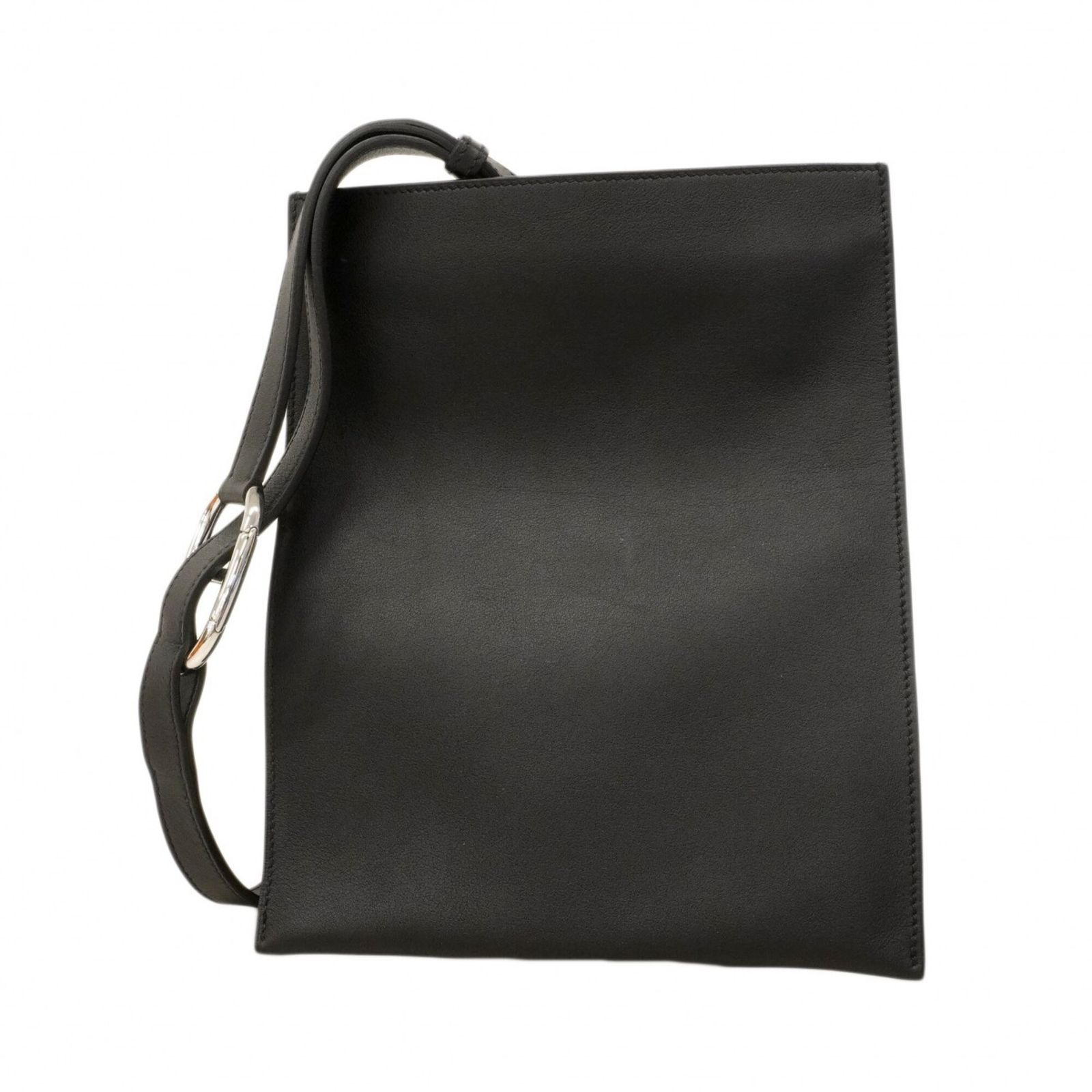 エルメス(Hermes) エルメス バッグ・ボディバッグ ポッシャンプリュス スイフト ブラック U刻印メンズ
