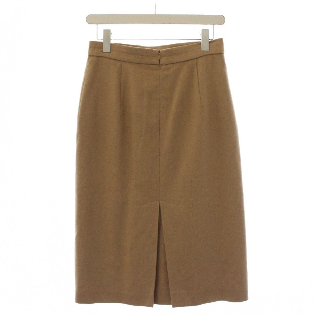 マックスマーラ MAX MARA タイトスカート ひざ丈 スリット キャメル 40