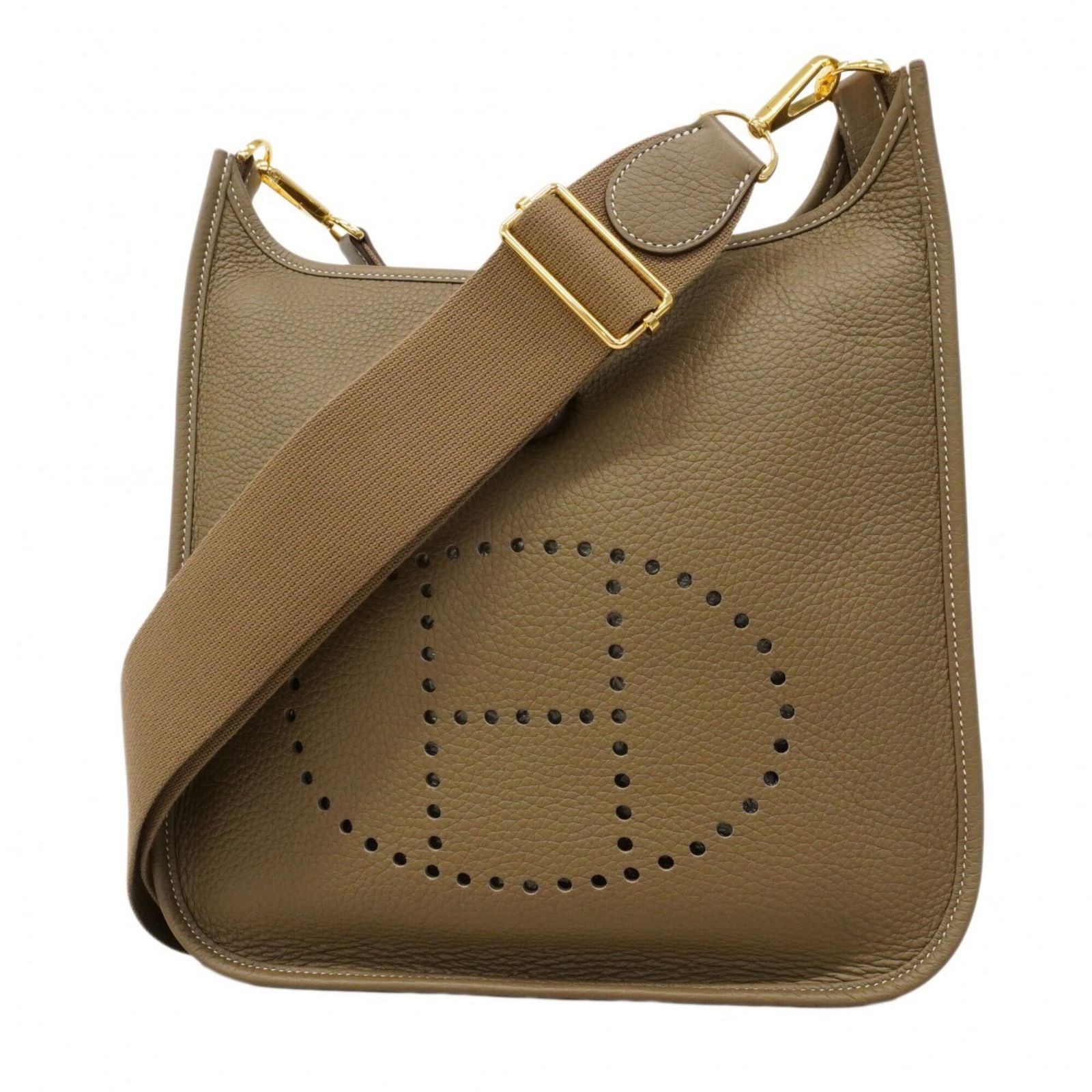エルメス(Hermes) エルメス ショルダーバッグ エヴリン3PM トリヨンクレマンス エトゥープ K刻印レディース