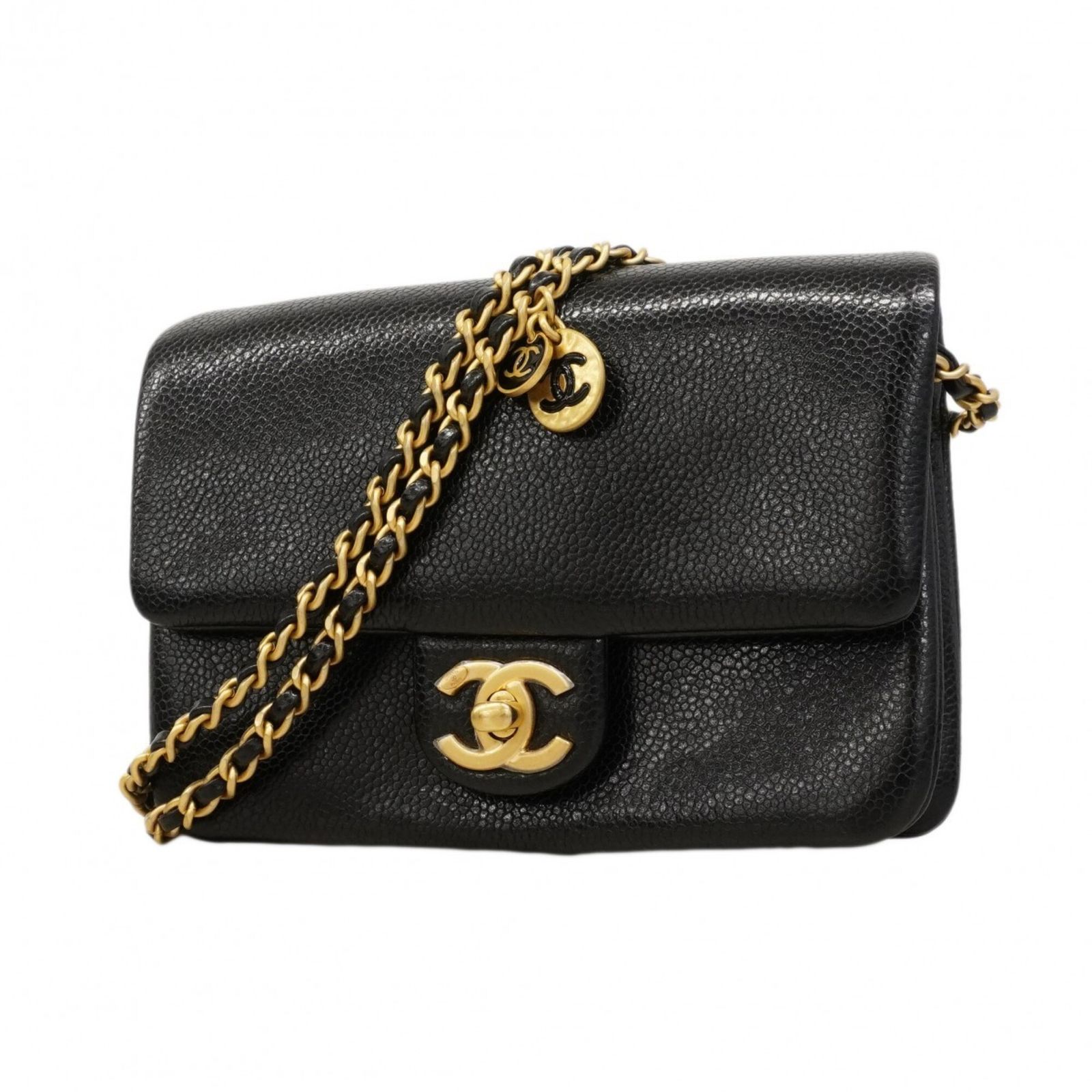 シャネル(Chanel) シャネル ショルダーバッグ チェーンショルダー キャビアスキン ブラック レディース 319,050円