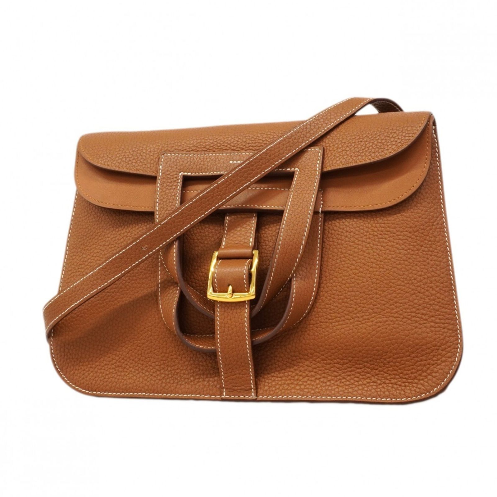 エルメス(Hermes) エルメス ハンドバッグ アルザン31 トリヨンクレマンス ゴールド Y刻印 2wayバッグレディース
