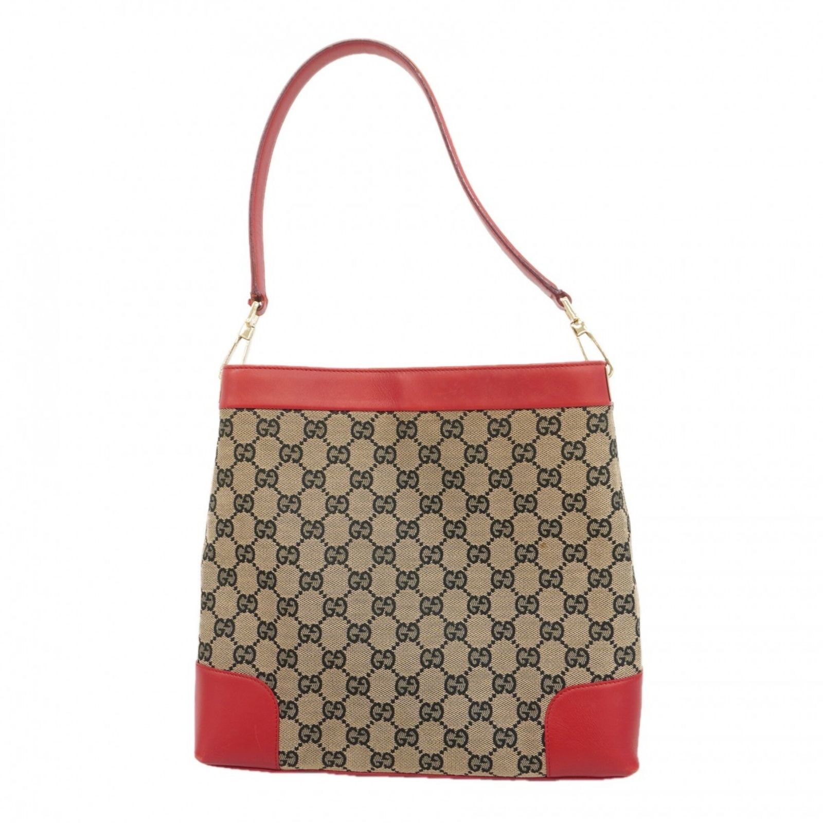 ひ*K様 GUCCI GGパターン ショルダーバッグ ベージュ/レッド レディース GUCCI GGパターン ショルダーバッグ ベージュ/レッド