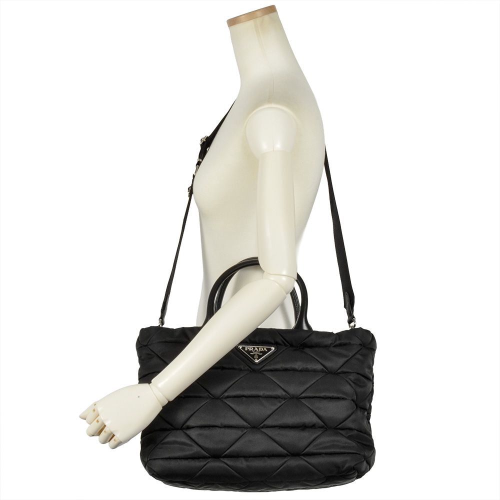 プラダ PRADA Re Nylon パデッド 2way トートバッグ ナイロン ナッパ