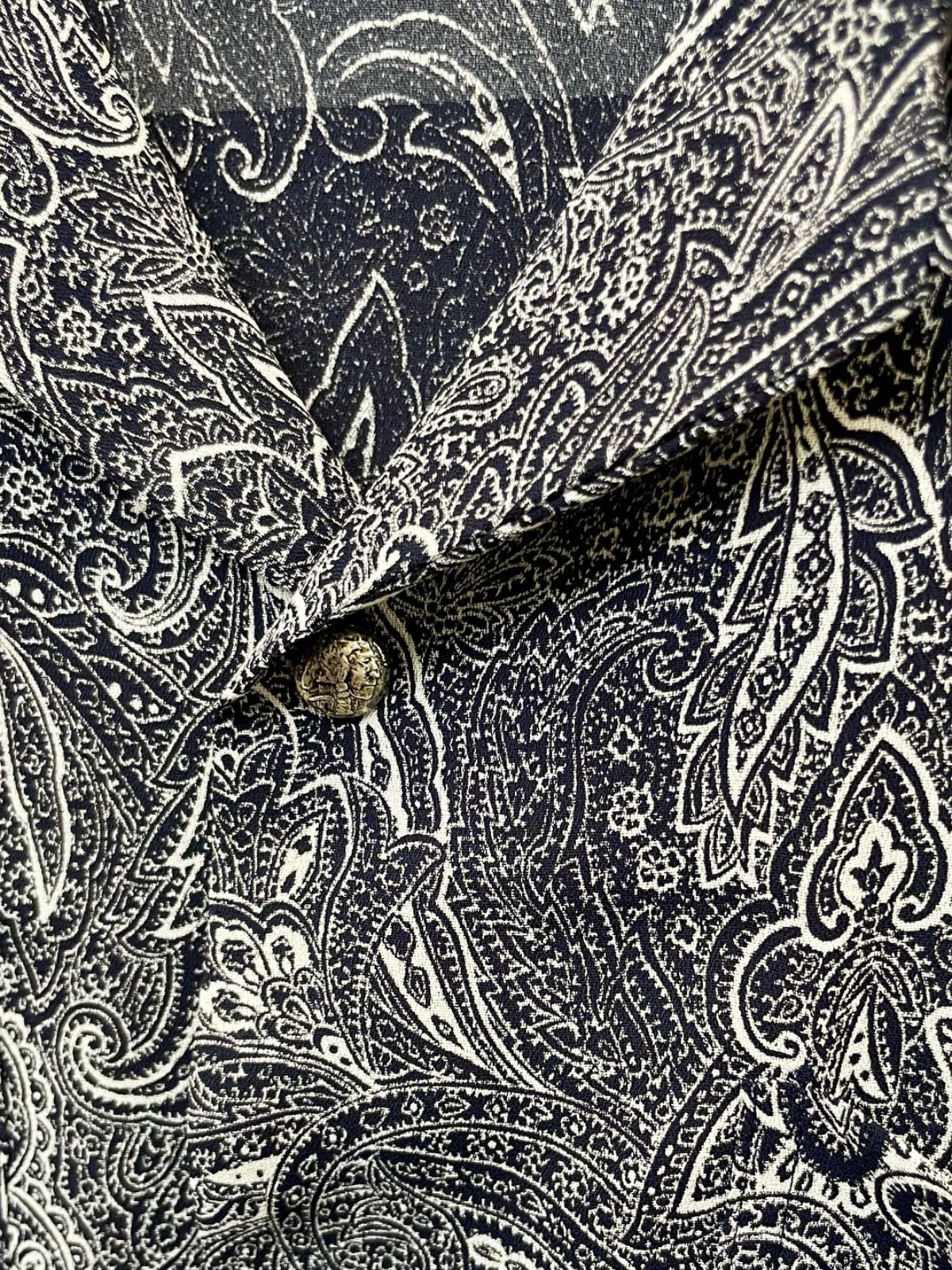 ※数量限定販売 Mercury Mini Button『ジョーゼット』PAISLEY 開襟 SHIRTS