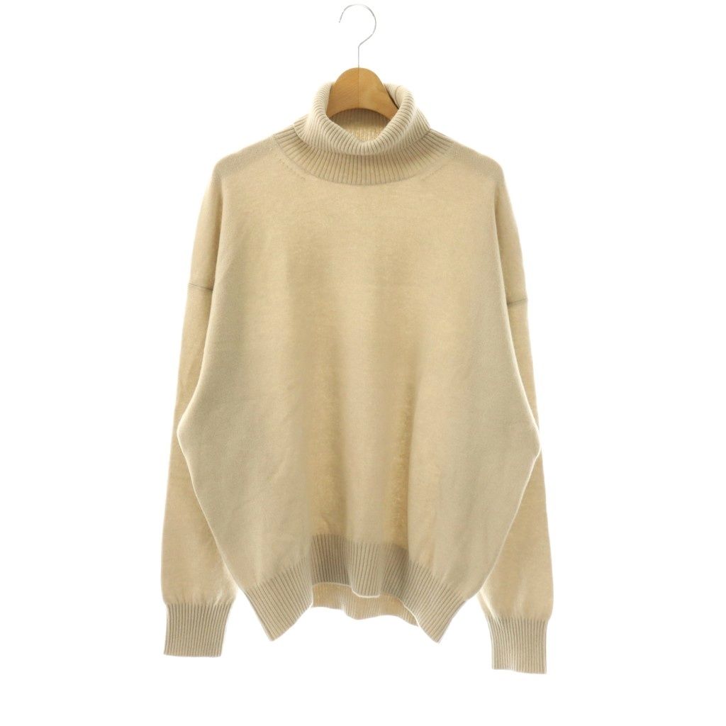 ミューズ ドゥーズィエム クラス MUSE de Deuxieme Classe 24AW JUSPER タートルネックプルオーバー ニット セーター 長袖 カシミヤ混 ベージュ /HK ■OS