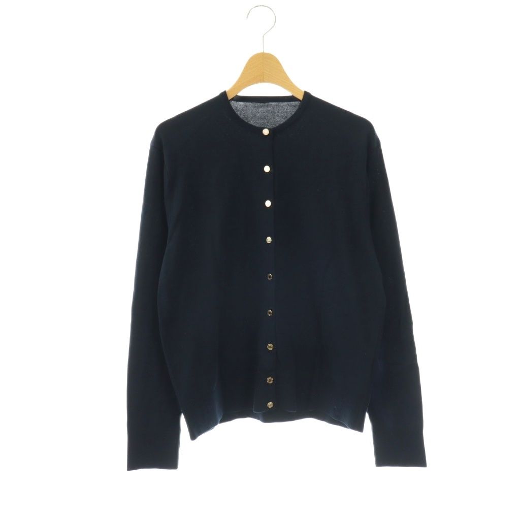 ミューズ ドゥーズィエム クラス MUSE de Deuxieme Classe 25SS FF30 GIZA カーディガン 長袖 ネイビー /HK ■OS