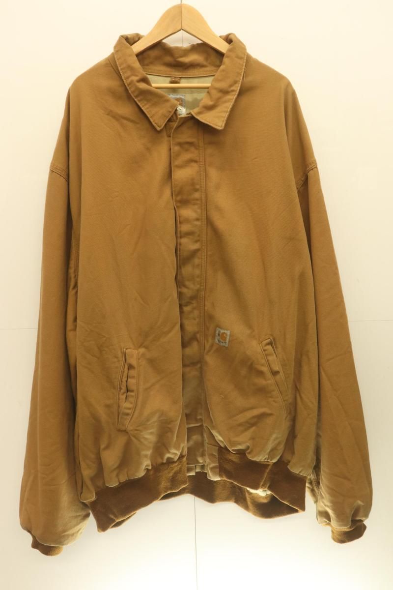 【中古】 Carhartt メンズジャケット -- FR J020 ワークジャケット Carhartt 5XL キャメル おうどいろ ロゴ
