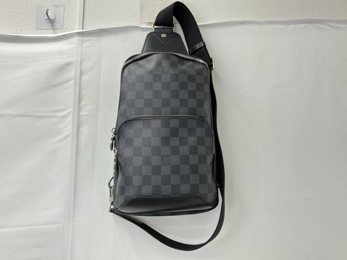 LOUIS VUITTON ルイヴィトン ダミエ グラフィット アヴェニュー スリングバッグ ショルダーバッグ ボディバッグ ブラック×グレー系