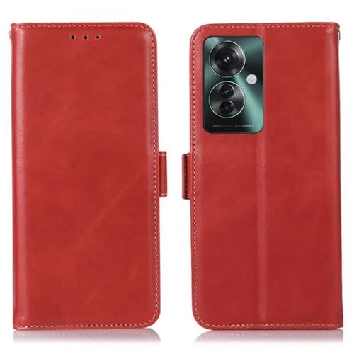 FOR OPPO Reno 11A ケース 手帳型 本革 FOR オッポリノ 11A 牛革 カバー 財布型 高級本皮 クレイジーホースレザー ライチ柄 良い触り心地 サイドマグネット式 2枚カード収納 横置きスタンド機能 耐衝撃 Ayakum 52e8cfec