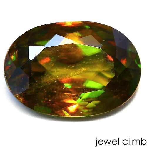 【鑑別書付】魅惑のレッドが顔を出す!クロムスフェーン 宝石 ルース 1.45CT