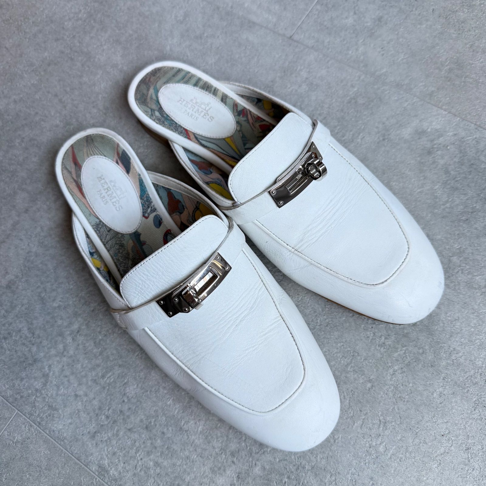 HERMES エルメス オズ OZ ミュール サンダル パンプス ケリー レザー 