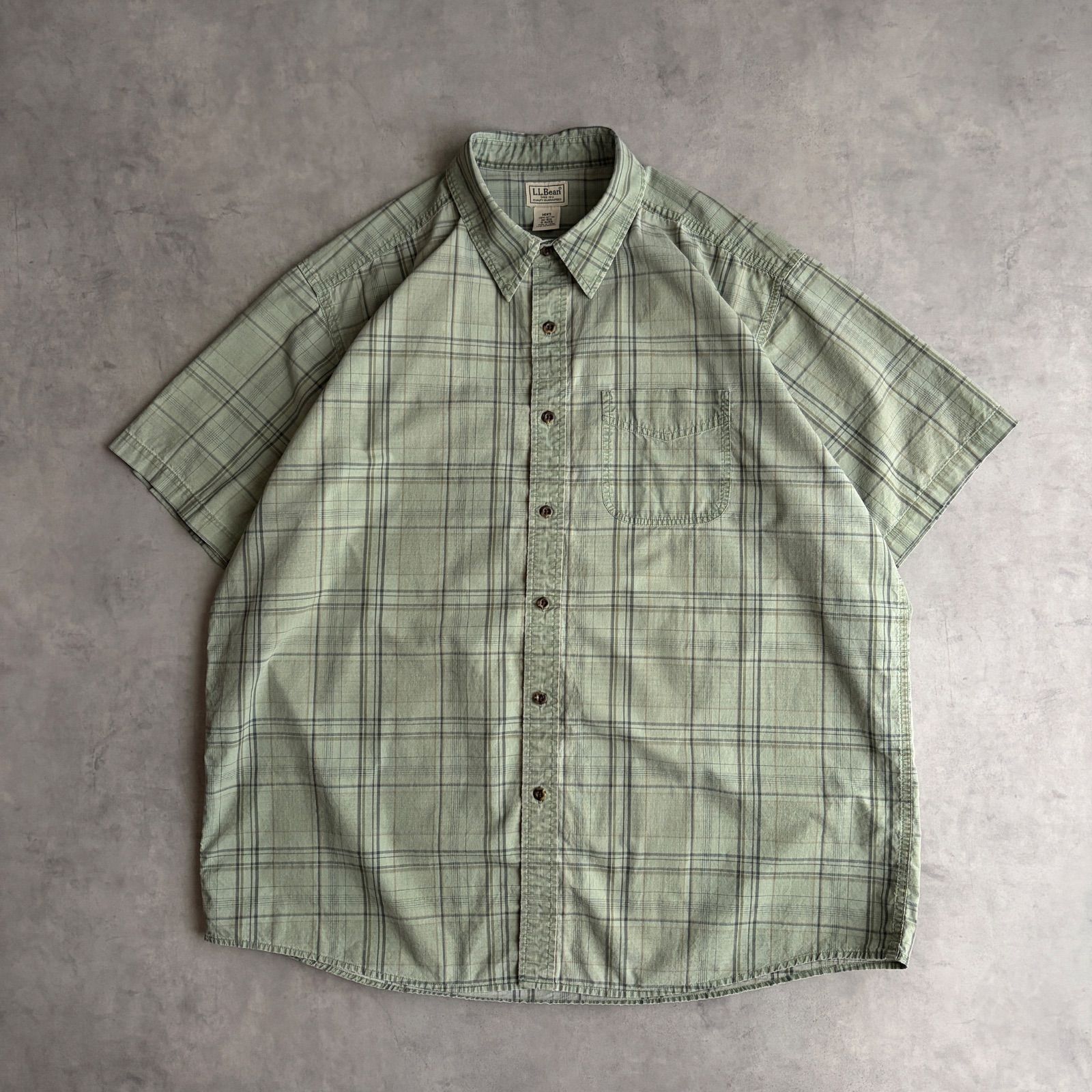 L.L.Bean/エルエルビーン/半袖シャツ/レギュラーカラー/ブロード生地 