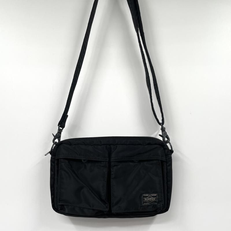 中古】PORTER タンカー ショルダーバッグ ブラック ポーター 吉田