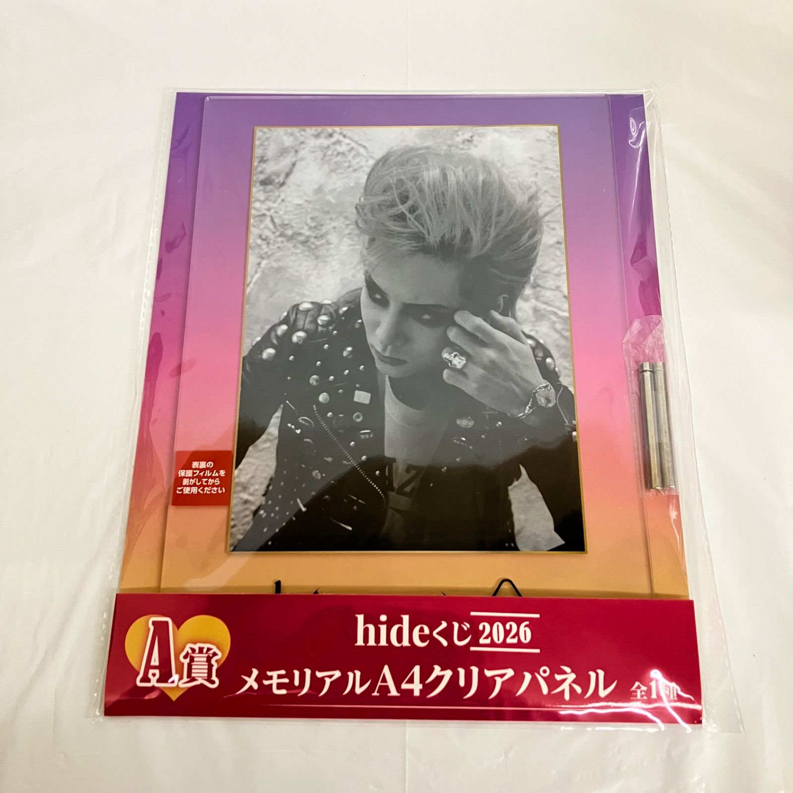 X JAPAN hide 2026 A賞 メモリアル A4クリアパネル 新品未開封 NL5530 f117