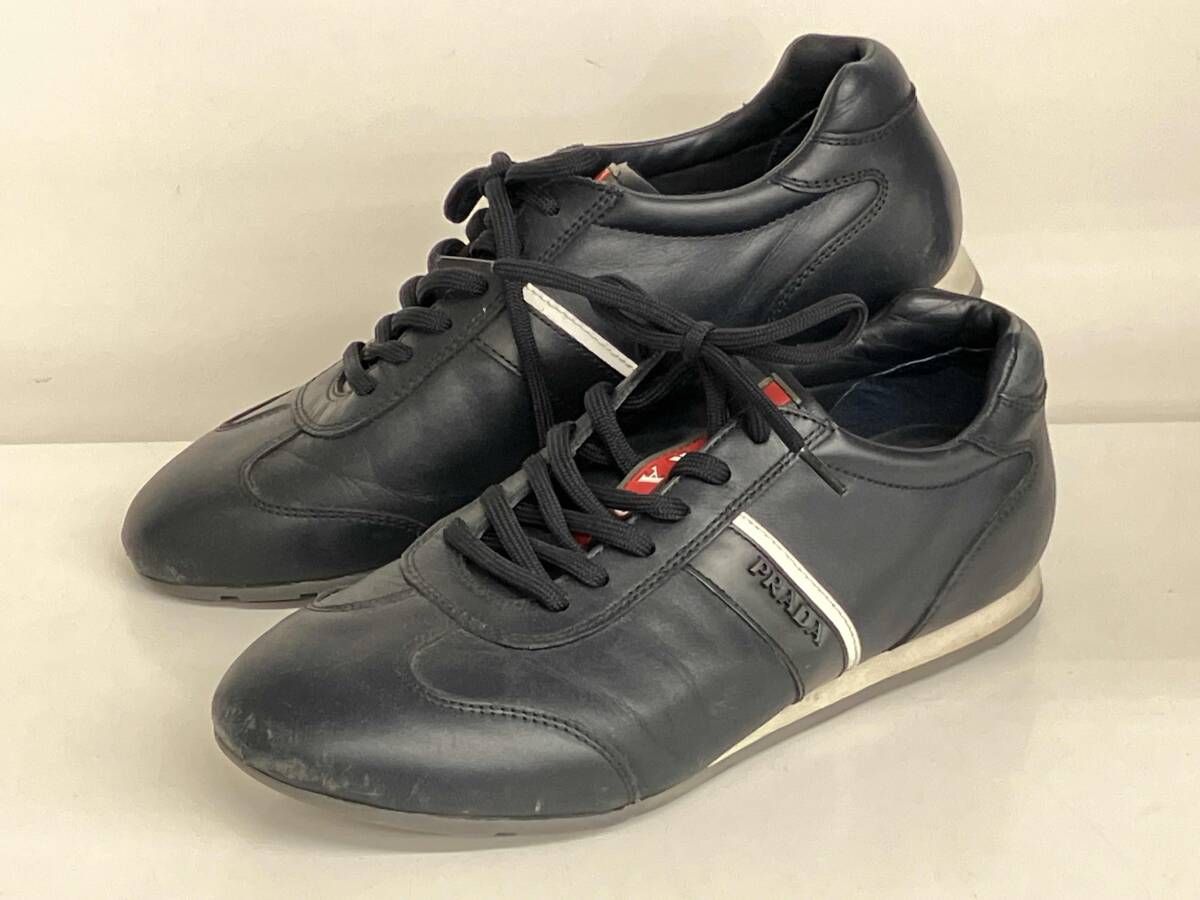 PRADA プラダ 4E 2778 スニーカー 黒 靴 サイズ5