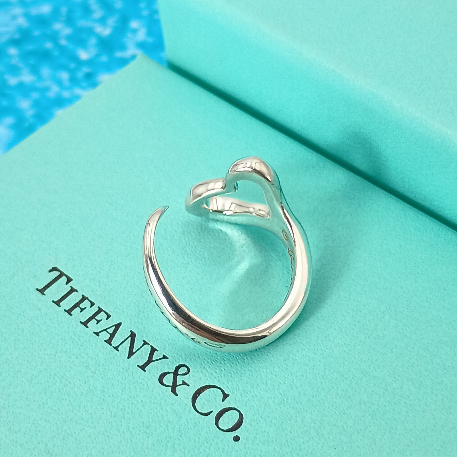 TIFFANY&Co. ティファニー 13号 オープンハート リング 指輪