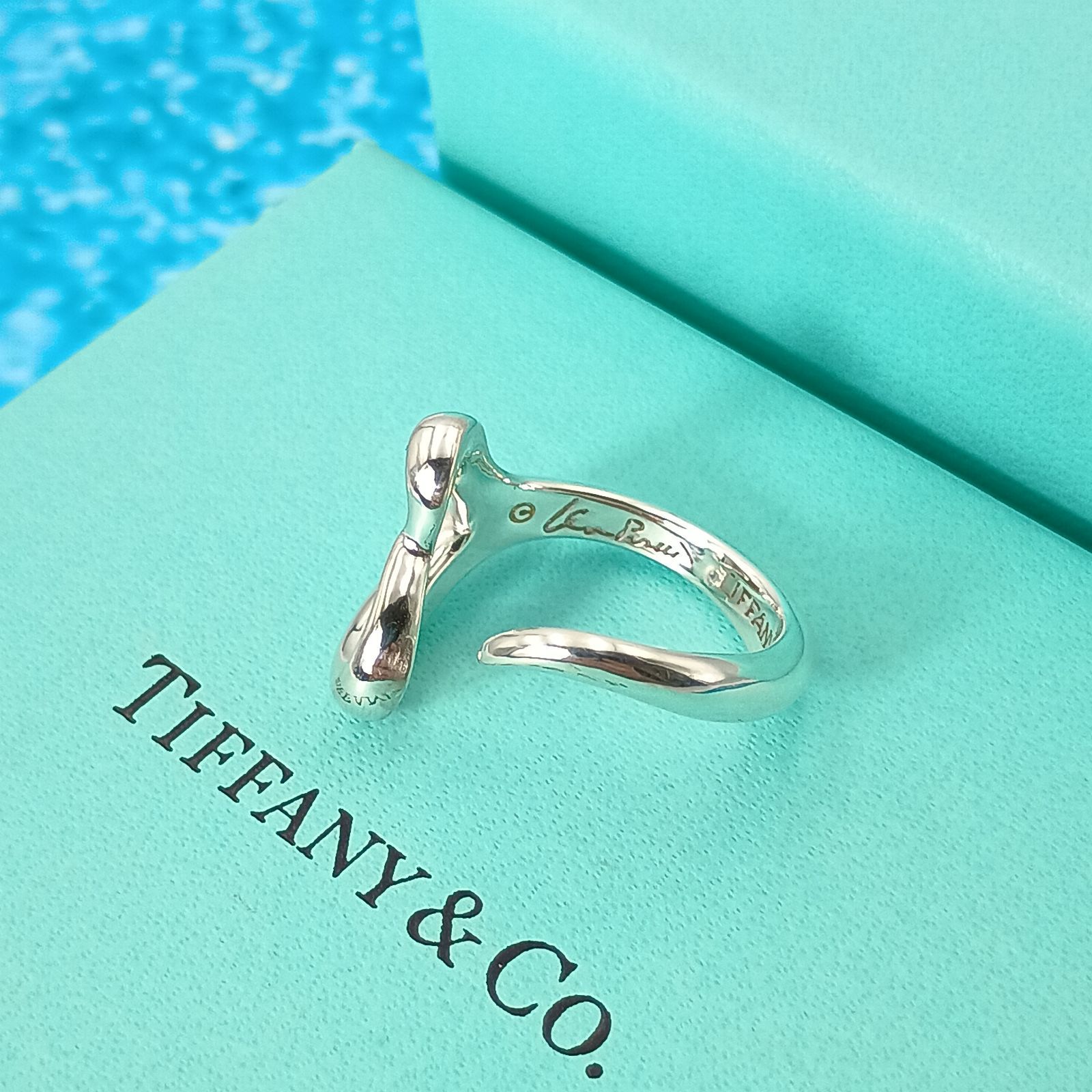 TIFFANY&Co. ティファニー 13号 オープンハート リング 指輪