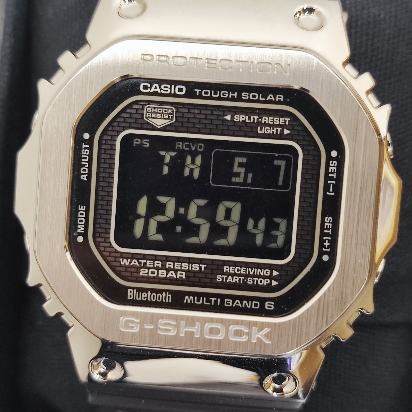 美品☆保証残半年超☆CASIO G-SHOCK GMW-B5000-1JF フルメタル5000 