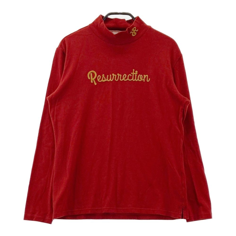 サイズ：M RESURRECTION レザレクション 起毛 ハイネック 長袖Tシャツ レッド系 [240101684614] ゴルフウェア レディース ストスト