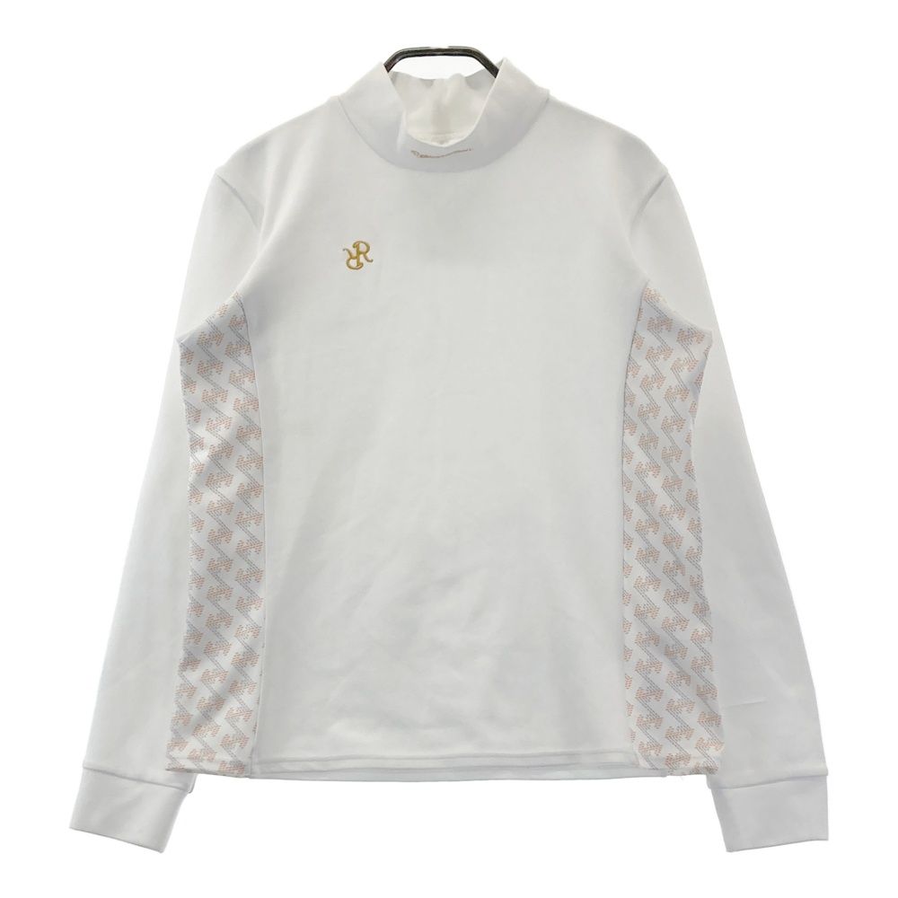 サイズ：L RESURRECTION レザレクション ハイネック 長袖Tシャツ 切替総柄 ホワイト系 [240101684616] ゴルフウェア レディース ストスト