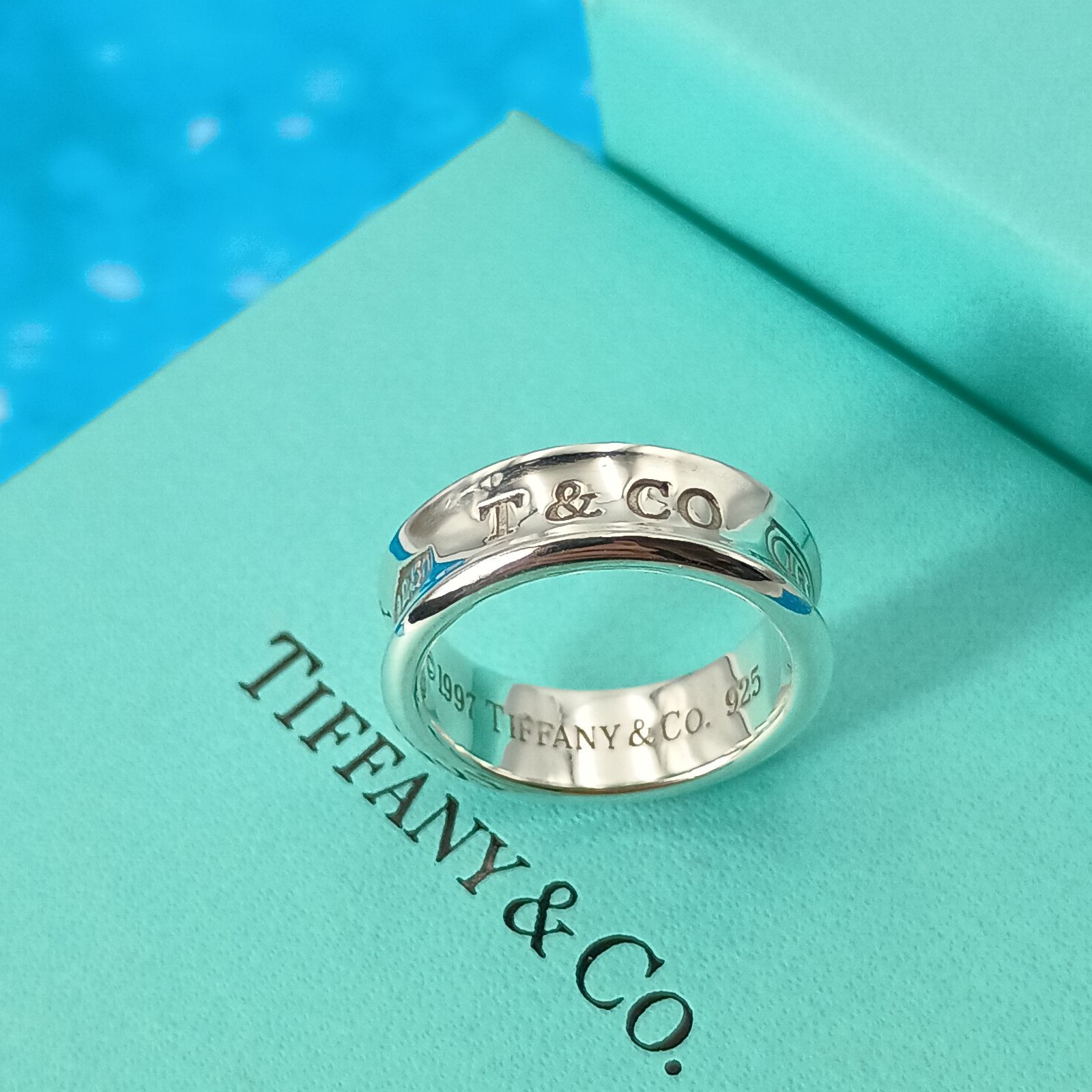 TIFFANY&Co. ティファニー 13号 ナローリング レディース メンズ 