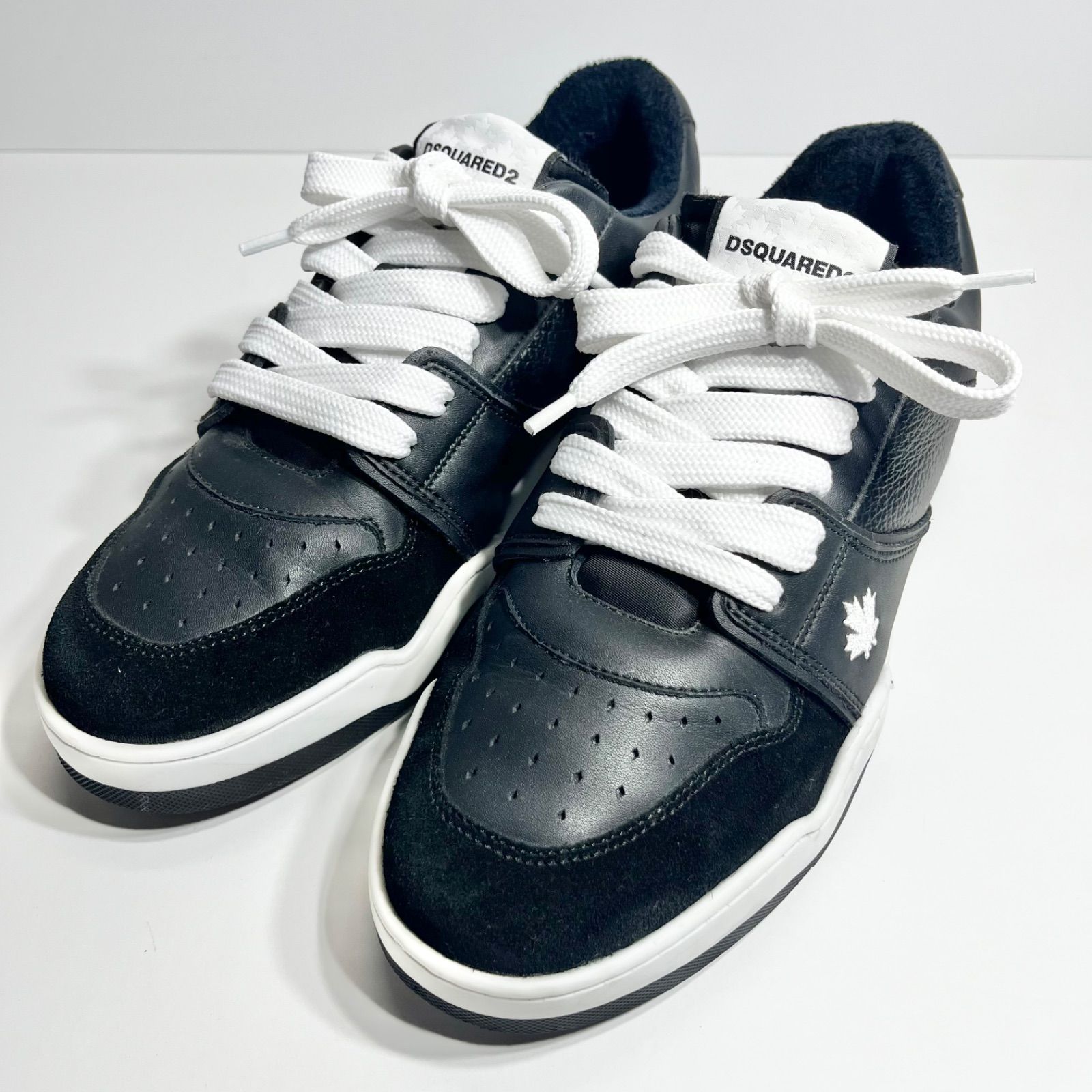 【極美品】DSQUARED2 ディースクエアード Spiker スニーカー 42.5 メイプルリーフ