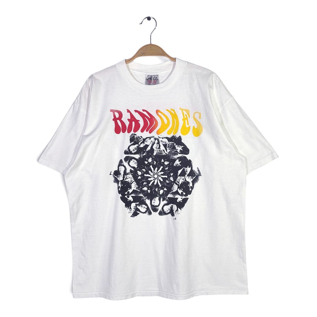 90s ラモーンズ × ハウスオブペイン USA製 ヴィンテージ Tシャツ RAMONES HOUSE OF PAIN シングルステッチ ONEITA メンズXL 古着 AC0001