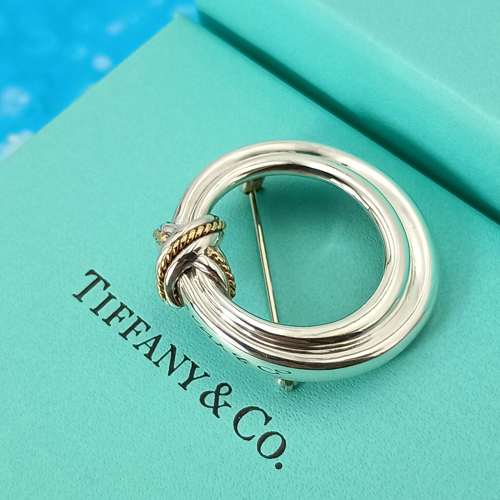 TIFFANY&Co. ティファニー シグネチャー コンビ ブローチ レディース 