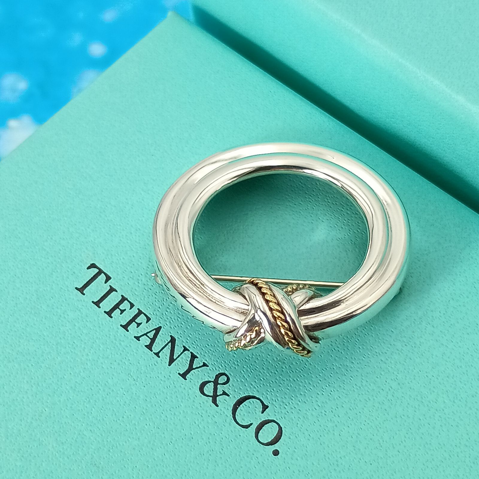 TIFFANY&Co. ティファニー シグネチャー コンビ ブローチ レディース 
