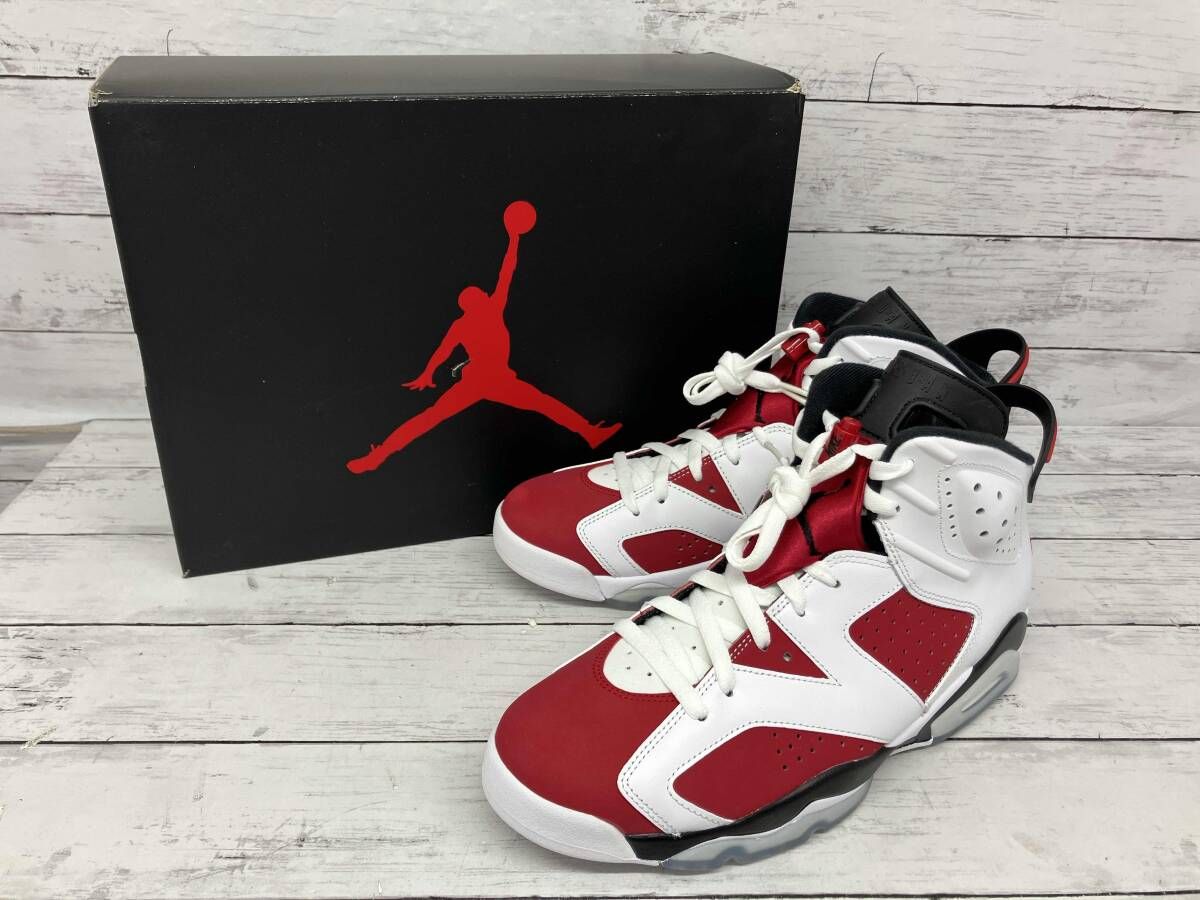 NIKE スニーカー／Air Jordan 6 Retro／CT-8529-106／Carmine／レッド×ホワイト／29cm 20,009円