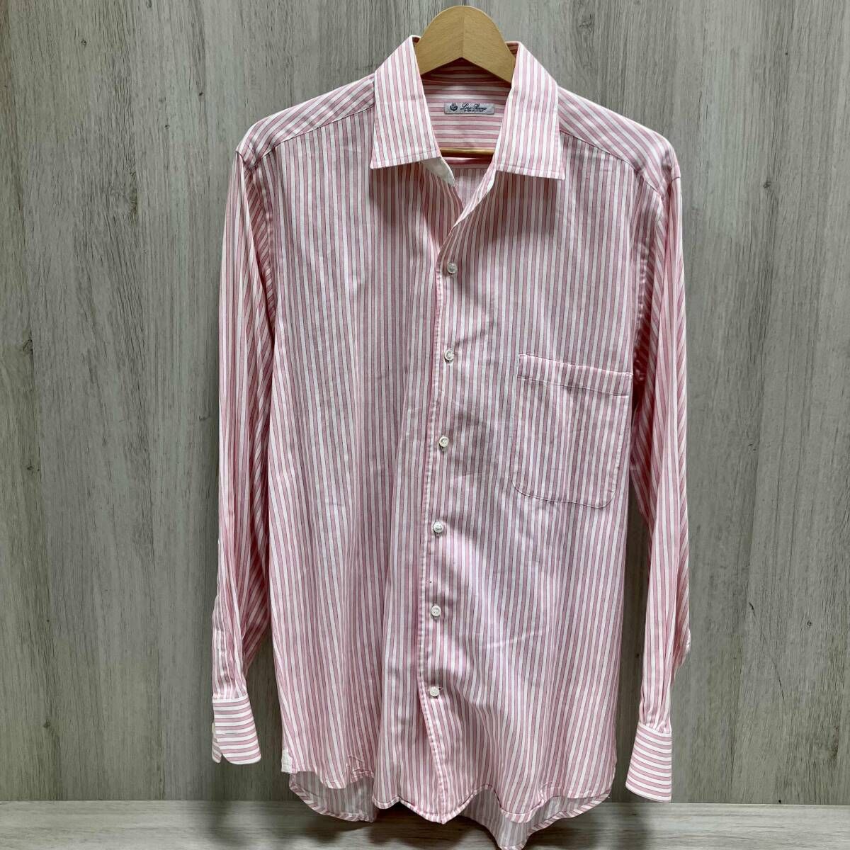 Loro Piana/長袖シャツ/コットン/MADE IN ITALY／ロロピアーナ ピンク