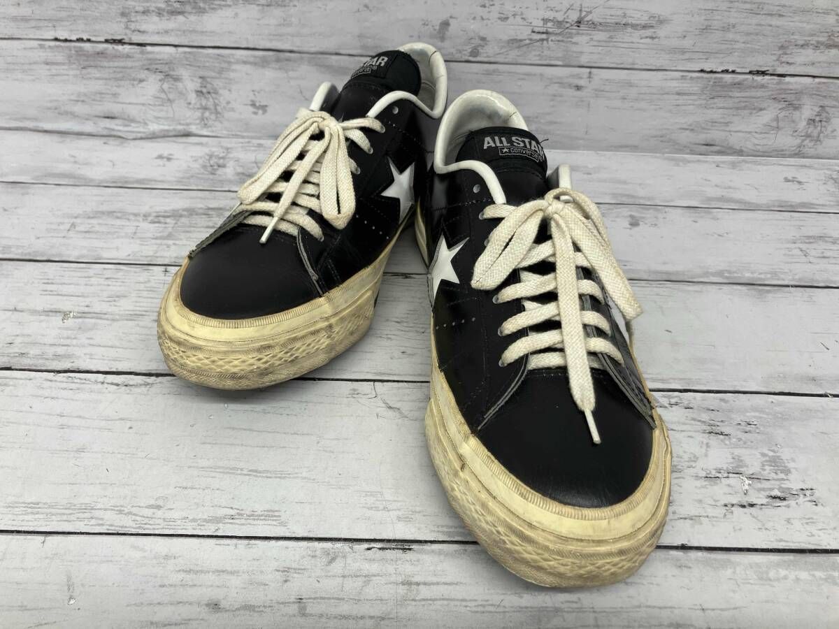 CONVERSE スニーカー／One Star J／日本製／ブラック／25.5cm