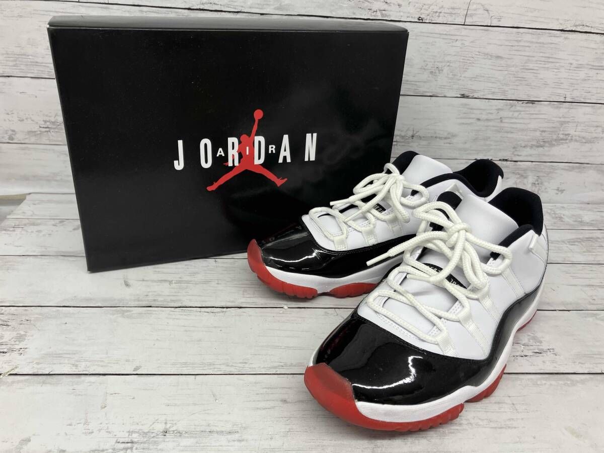 NIKE スニーカー／AIR JORDAN 11 RETRO LOW／AV2187-160／ホワイト×ブラック／29cm