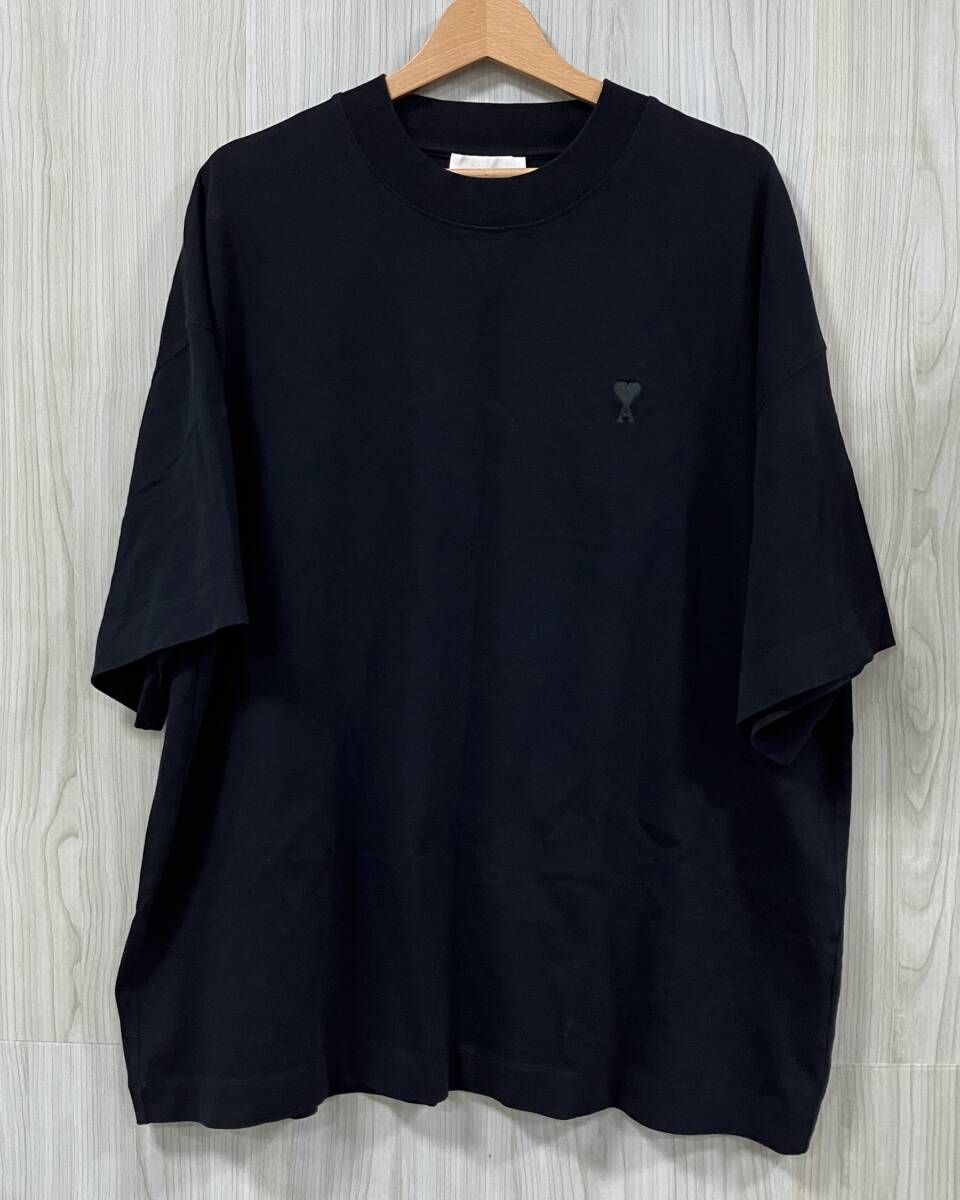 Ami Paris/アミパリス/半袖Tシャツ/Ami de Coeur Tシャツ/ブラック/サイズ XXL/UTS012.726 8,554円