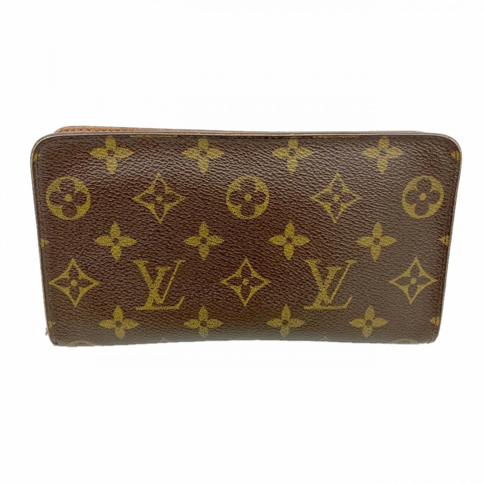 ルイ・ヴィトン(Louis Vuitton) ルイ・ヴィトン 長財布 モノグラム ポルトモネジップ M61727 ブラウンレディース