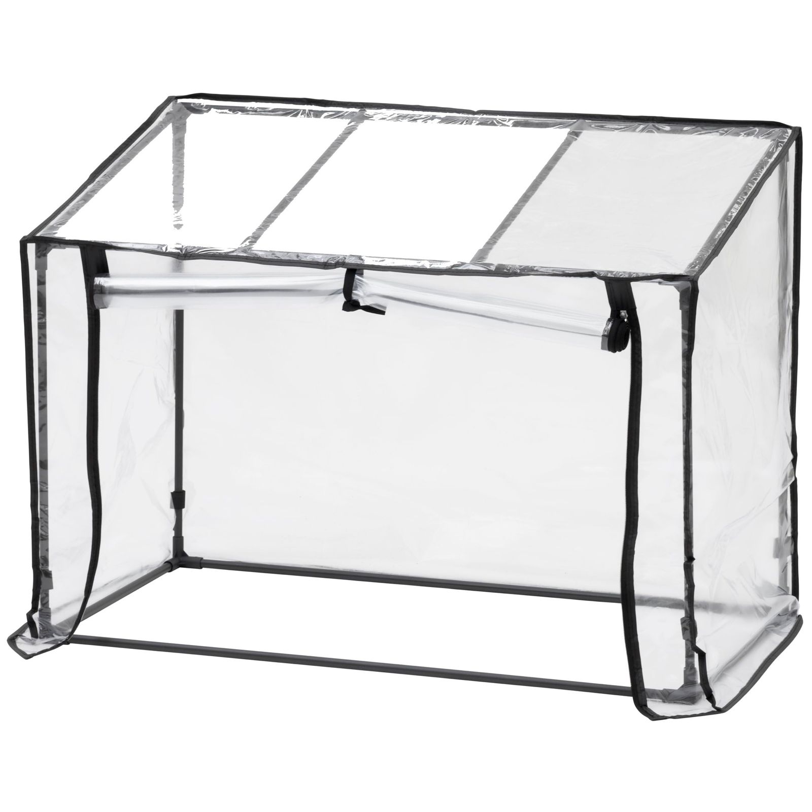 タカショー ビニールハウス ビニール温室 プランター用 ワイド チャコールグレー クリア 96x50x71cm 園芸 防寒カバー 霜よけ 育苗 組立簡単 スチール 塩化ビニル樹脂 ポリプロピレン GRH-23pms b70e055c