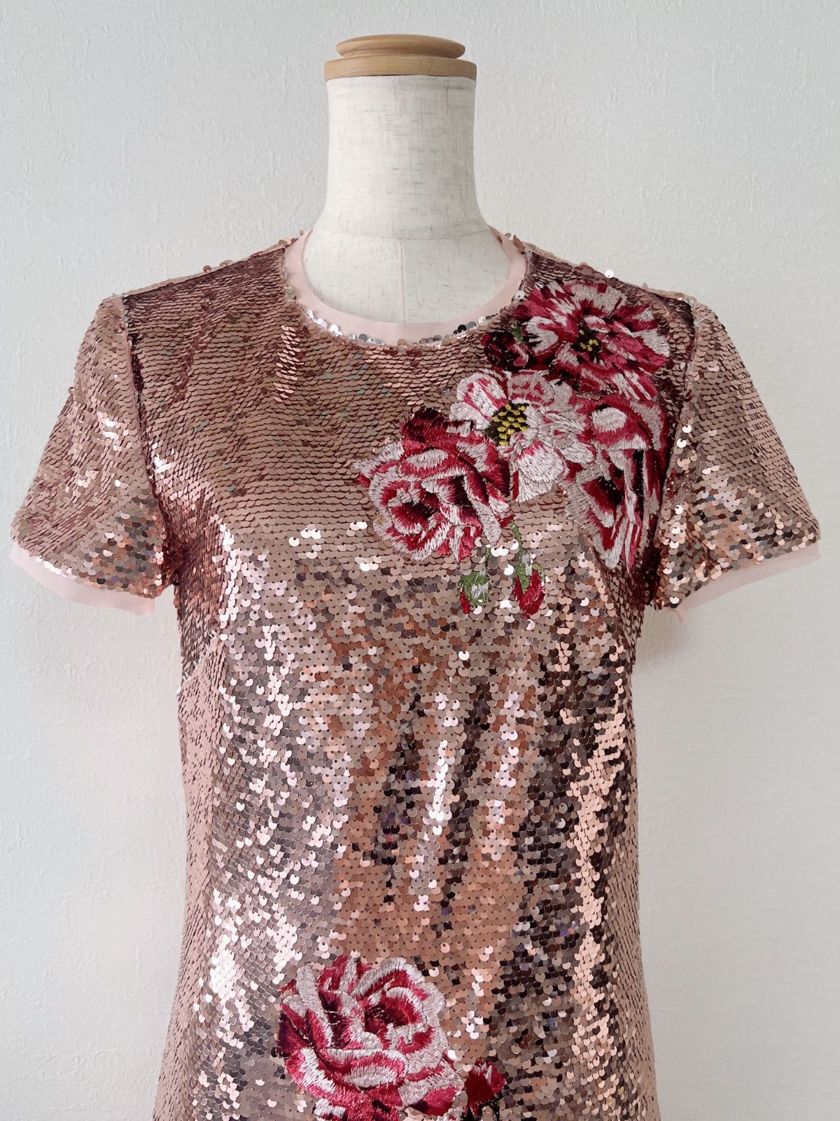 30周年商品 TED BAKER テッドベイカー ワンピース スパンコール 刺繍