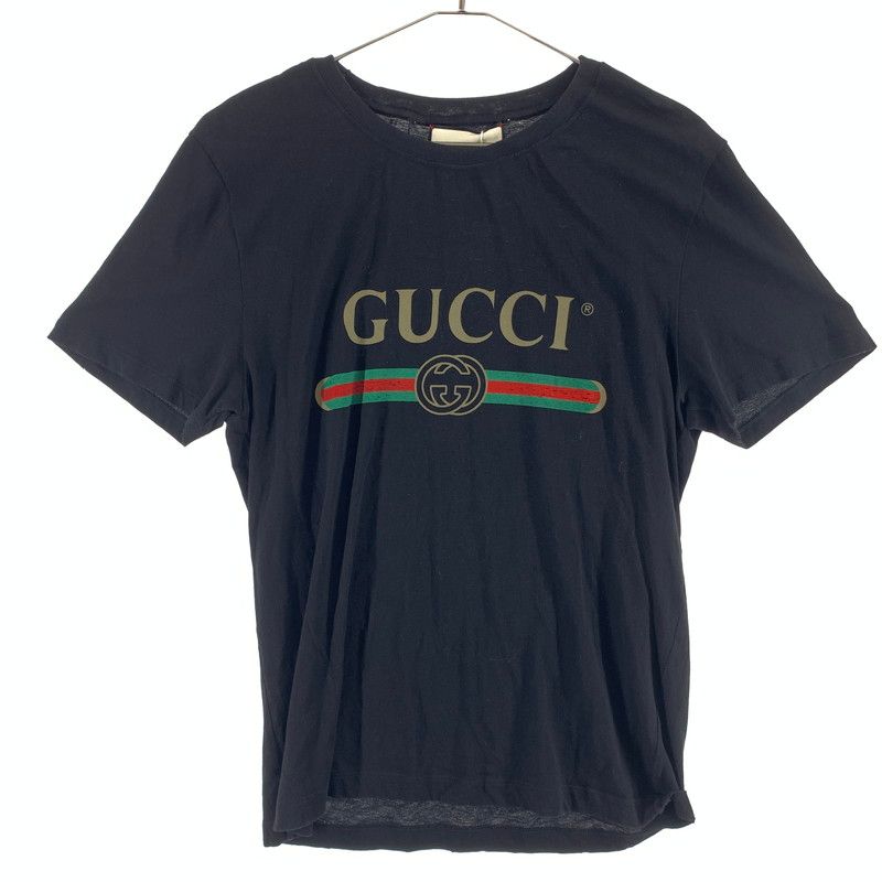 【中古品】 GUCCI グッチ ヴィンテージ ロゴ プリント Tシャツ 【147-260507-sy-02-otoh】