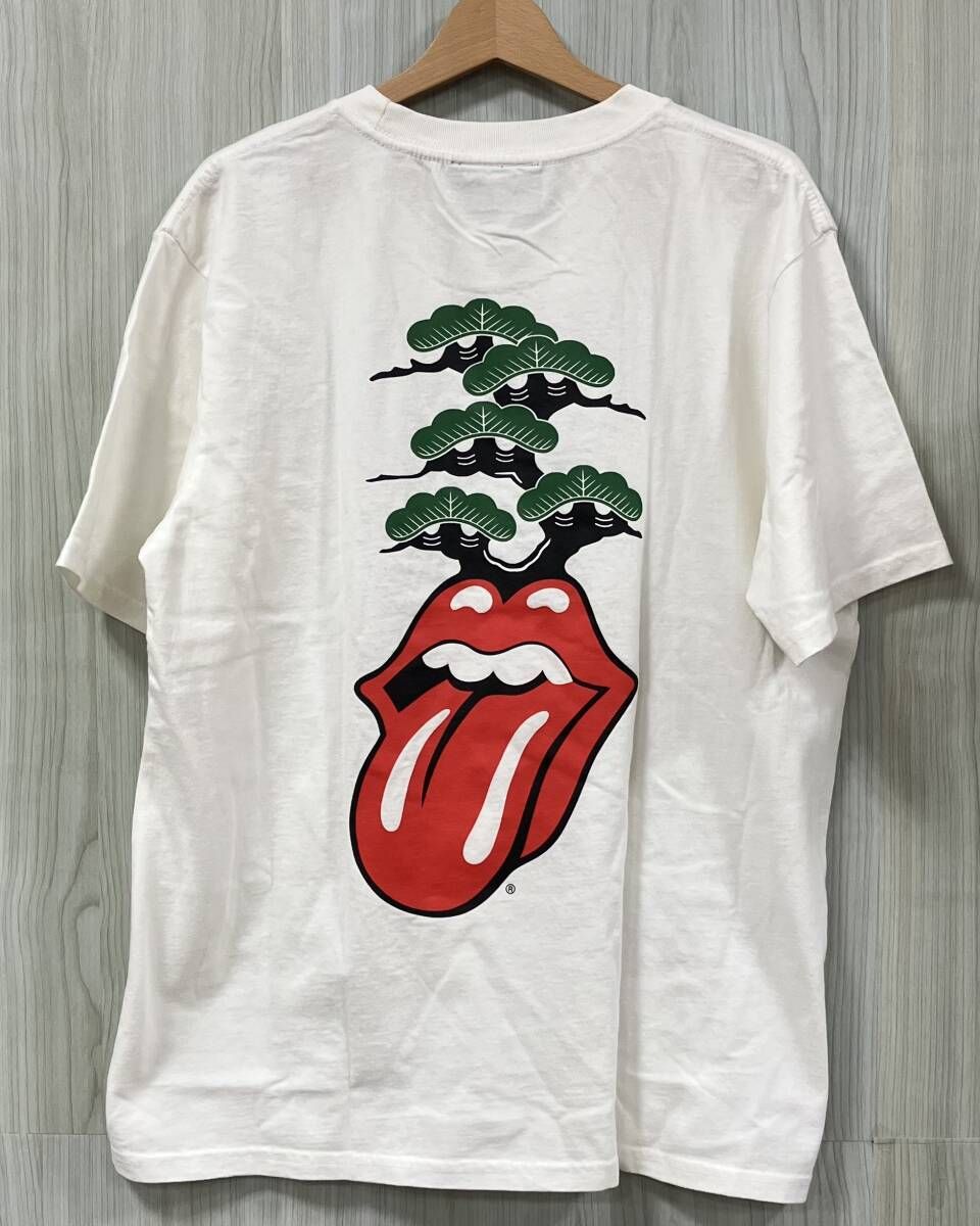 RS No.9/アールエスナンバーナイン/半袖Tシャツ/×TRADMAN’S BONSAI/Tradman’s Collabed Tee/The Rolling Stones/ホワイト/サイズ XL