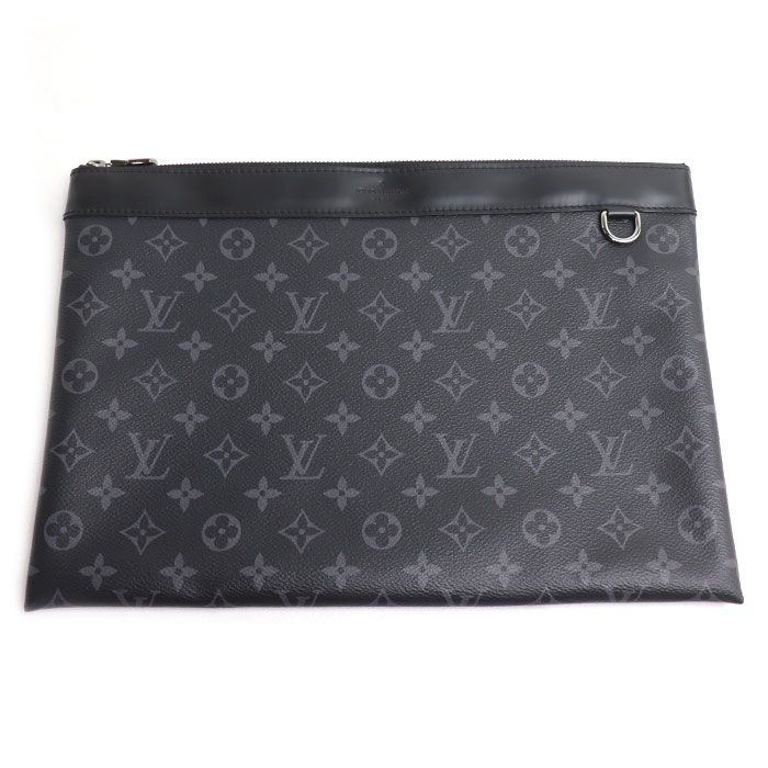 LOUIS VUITTON ルイ・ヴィトン ポシェット ディスカバリー クラッチバッグ モノグラムエクリプス ブラック M62291 TN3199 メンズ 中古