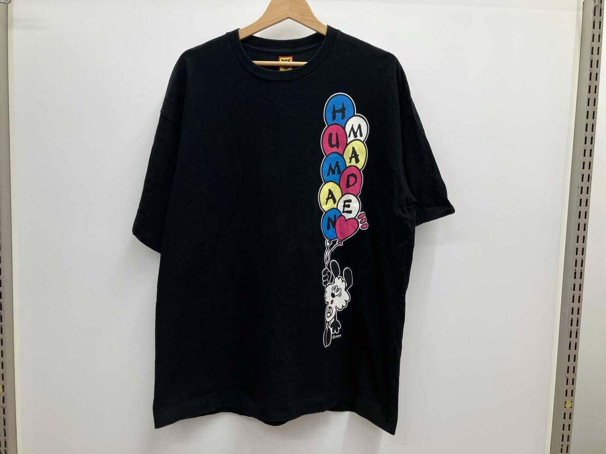 HUMAN MADE ヒューマンメイド 22SS Verdy Girl's Don't Cry ガールズドントクライ VICK プリントTシャツ サイズXL ブラック