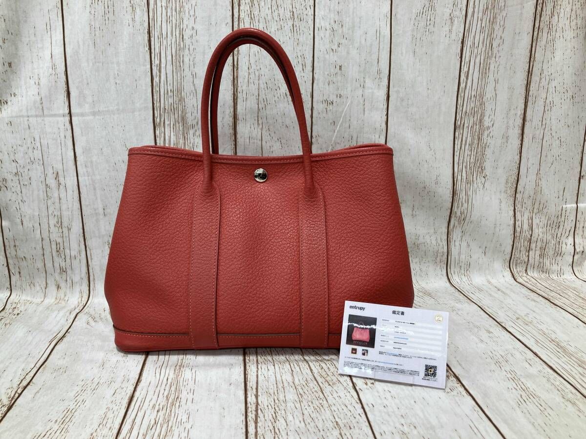 HERMES エルメス ガーデンパーティ TK□R ピンク バッグ