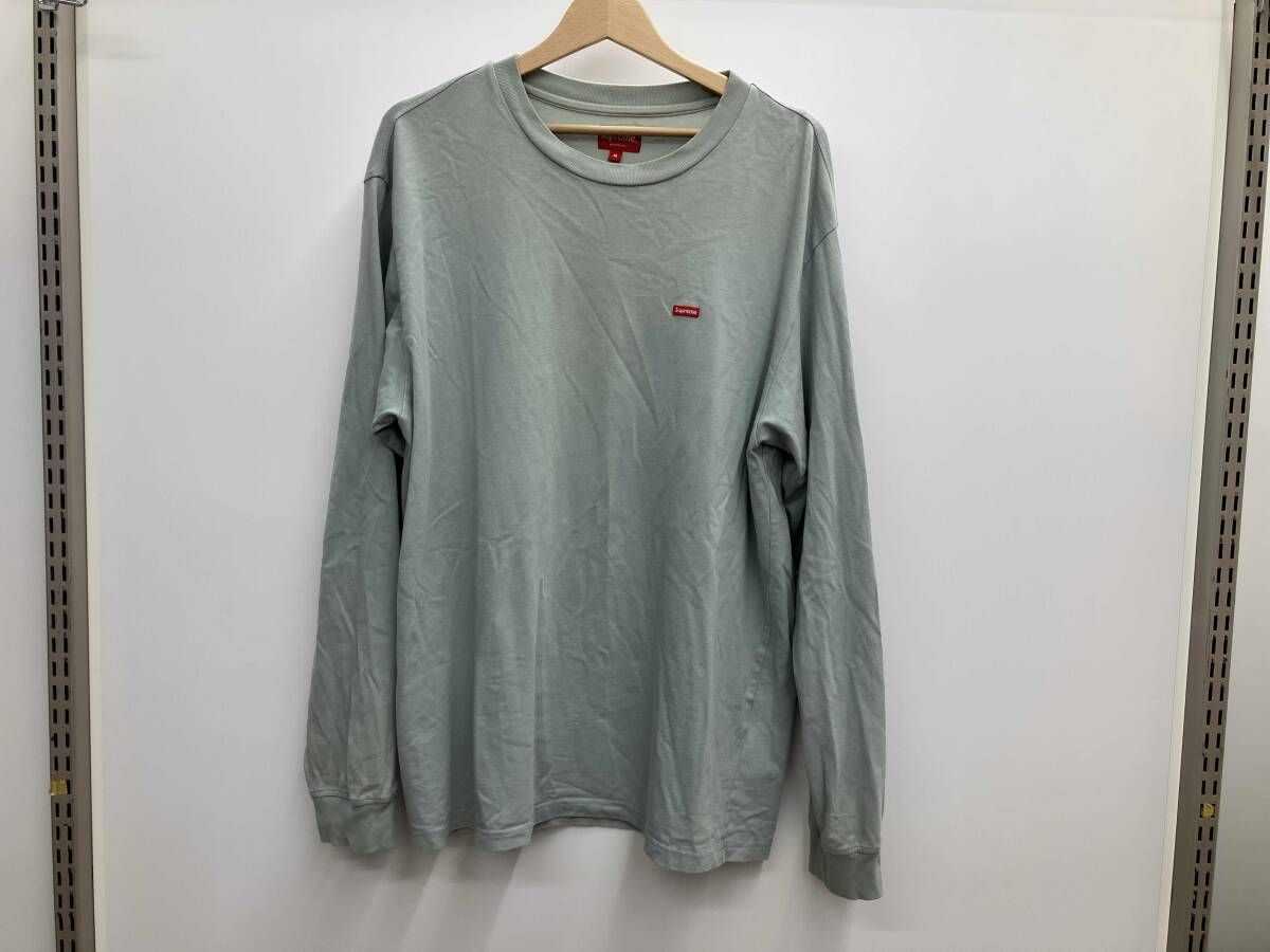 Supreme シュプリーム スモールボックスロゴTシャツ 長袖Tシャツ ポルトガル製 サイズM ライム