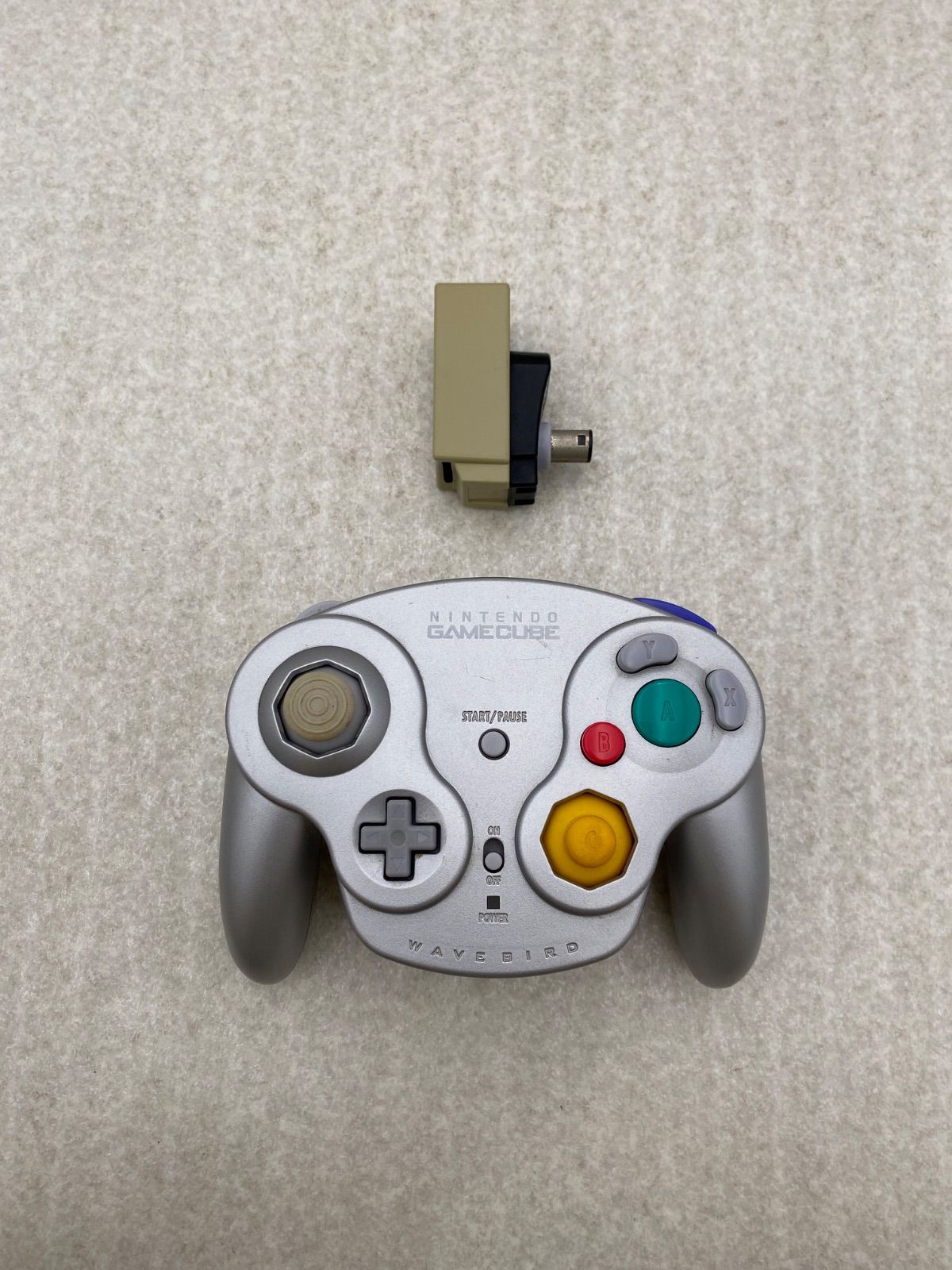 ゲームキューブ ウェーブバード 　ワイヤレスコントローラー　シルバー